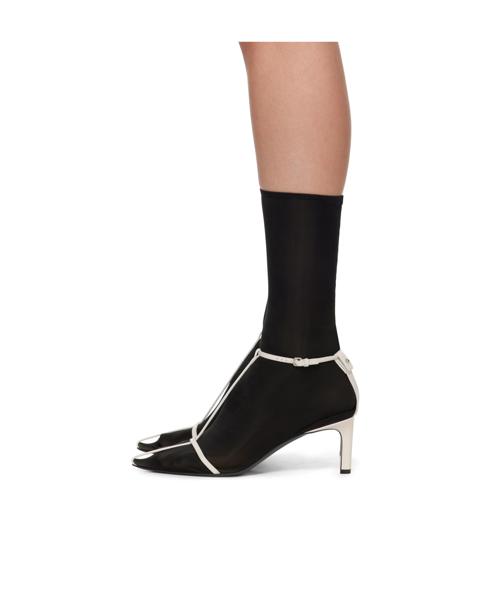 Jil Sander Pointed Short Boots In Black