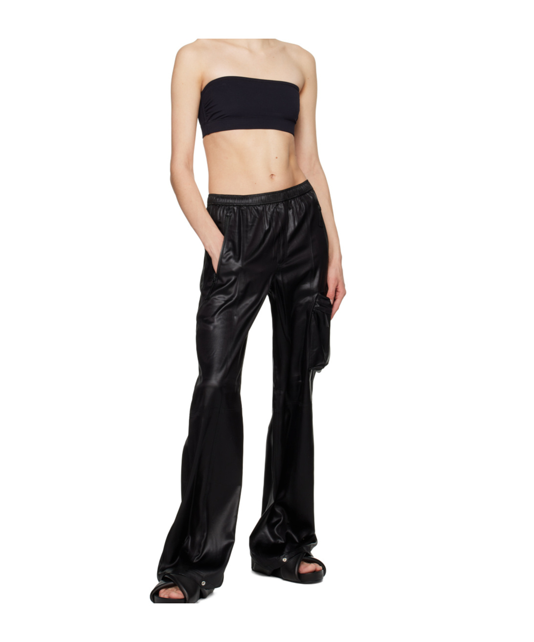 Filippa K Black Ruched Tank Top In Black