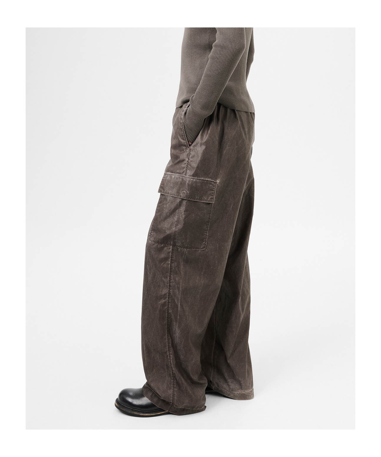 Our Legacy Washed Straight Fit Drawstring Pants In Brown