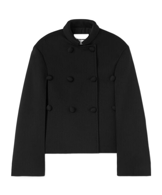 Jil Sander Oversize Wool Blazer In Black