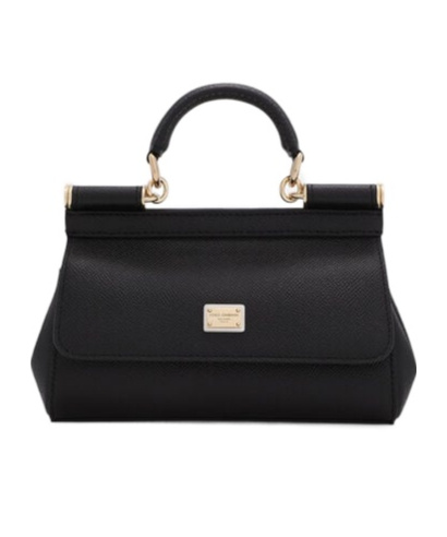 Dolce & Gabbana Small Sicily Handbag In Black