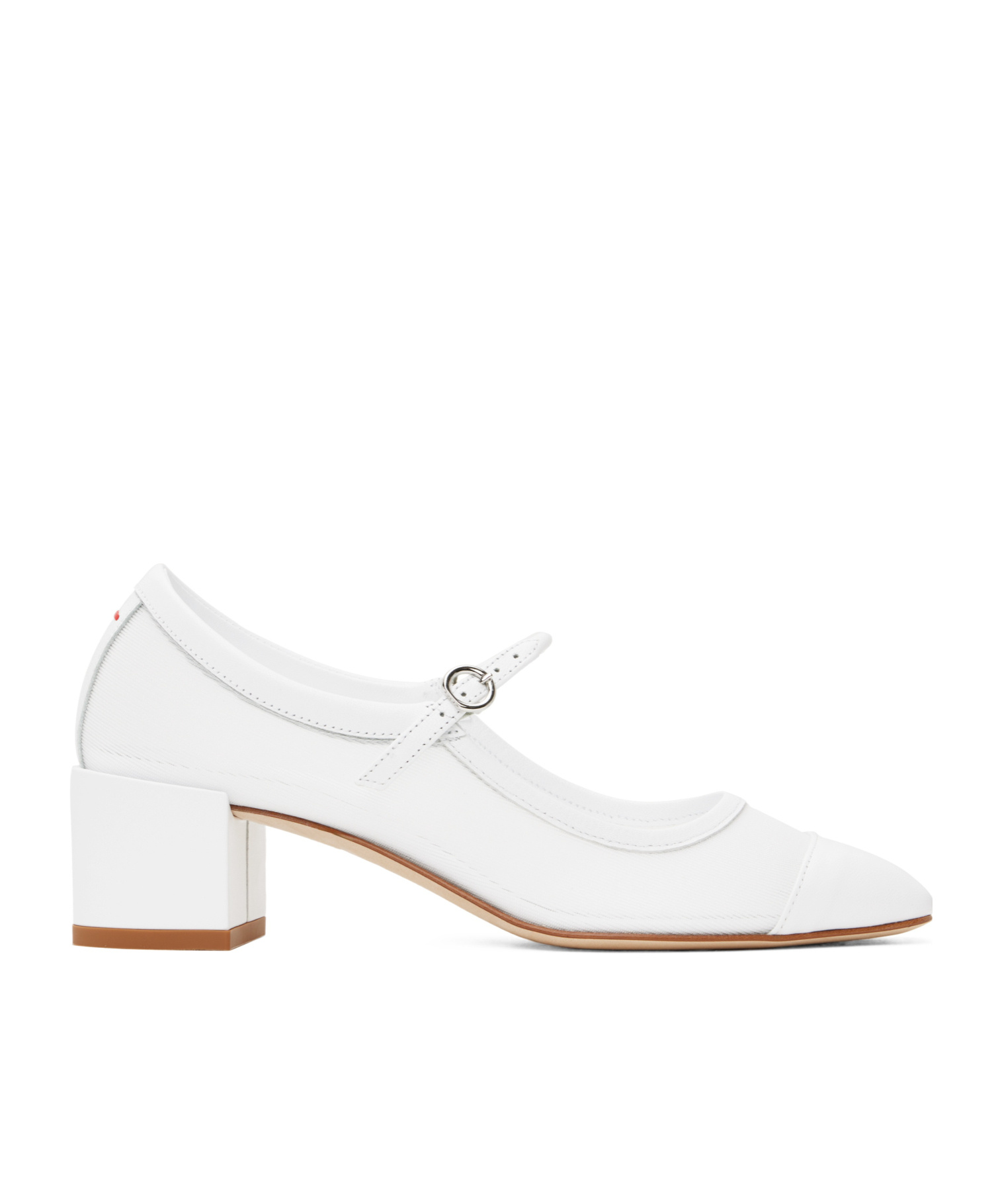 Aeyde Buckle Fastened High Heeled Pumps In White