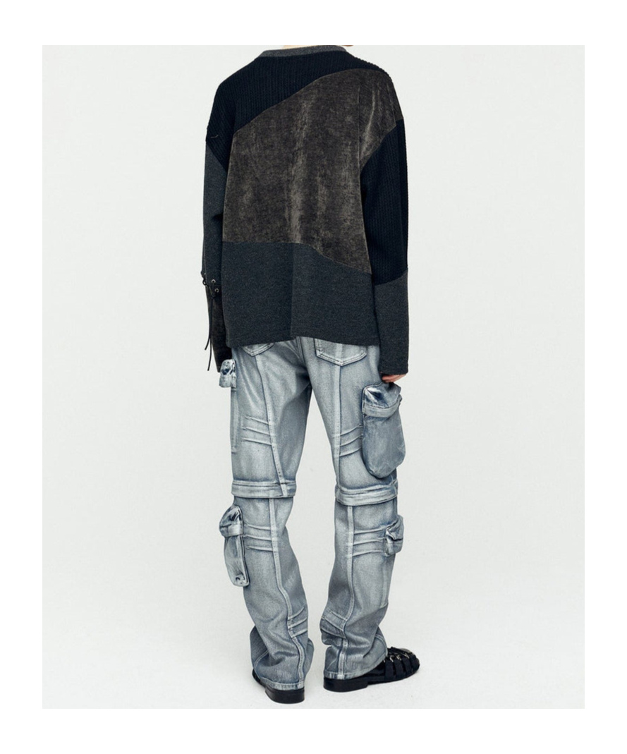 Andersson Bell Strap Loose Sweater In Black