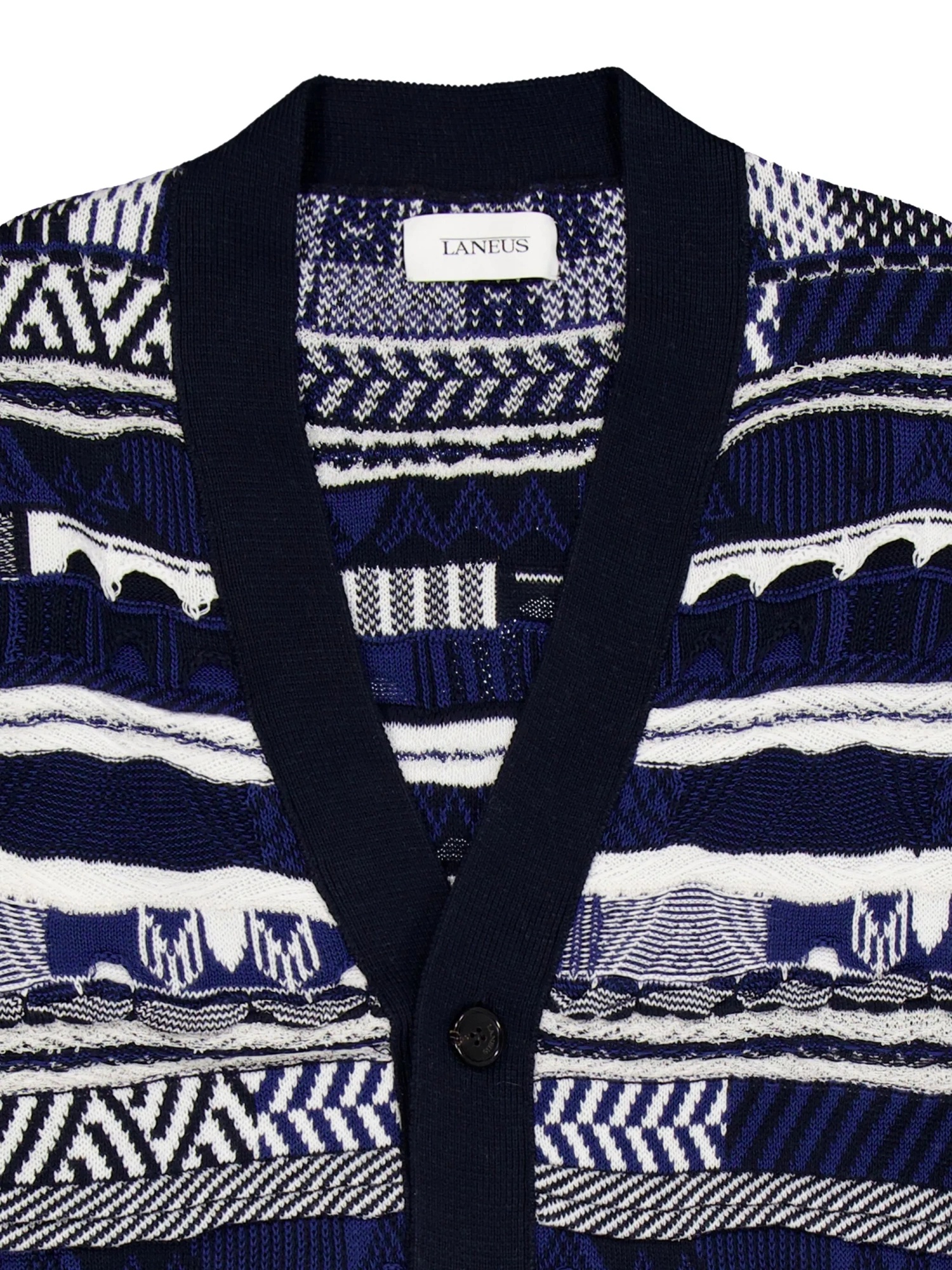 LANEUS JACQUARD-KNIT CARDIGAN