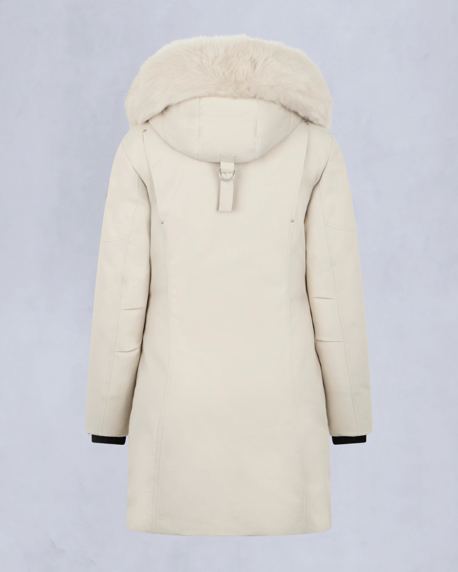 Moose Knuckles Cloud Shearling Parka In White