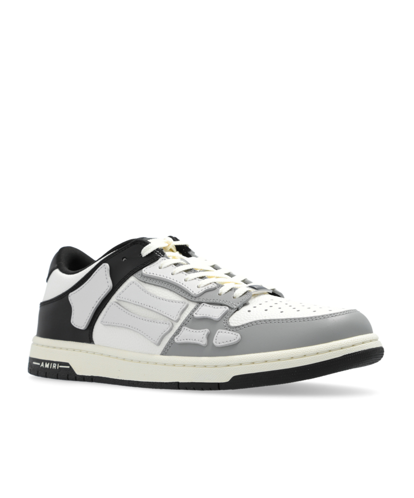Amiri Multicolor Two-tone Skel Top Low Sneakers In White