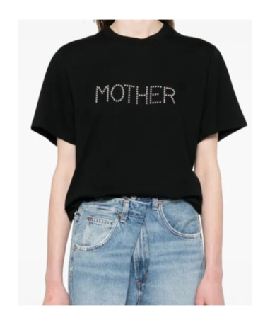 Stella Mccartney Crew Neck Studded Lettering Top