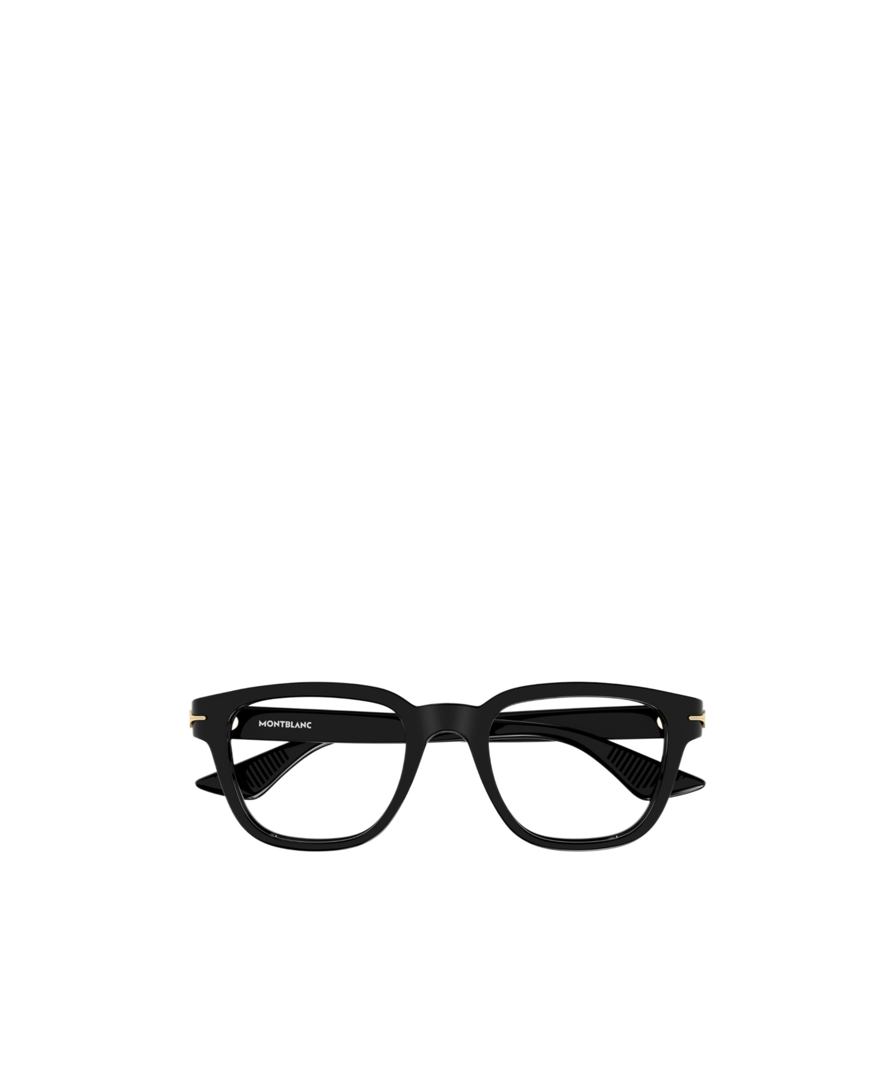 Montblanc Eyewear Square Frame Glasses In Black