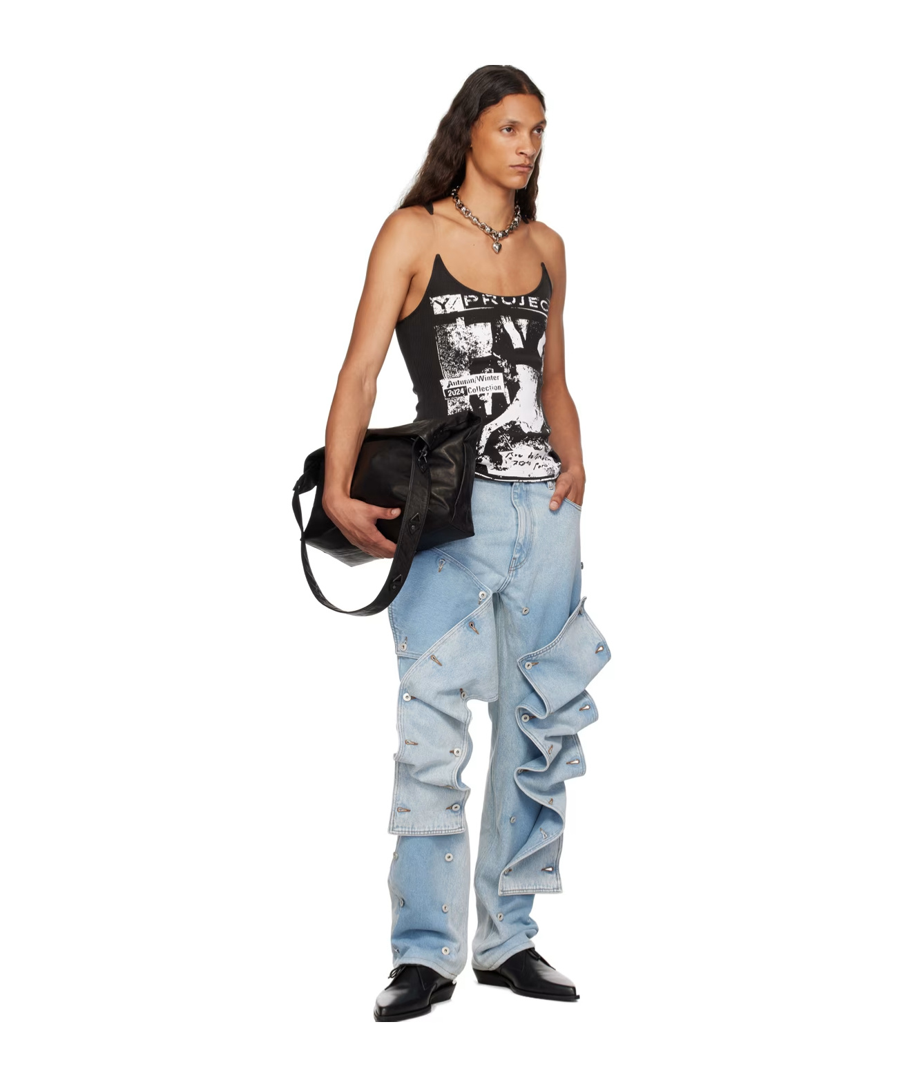 Y/project Snap Off Jeans In Multicolor