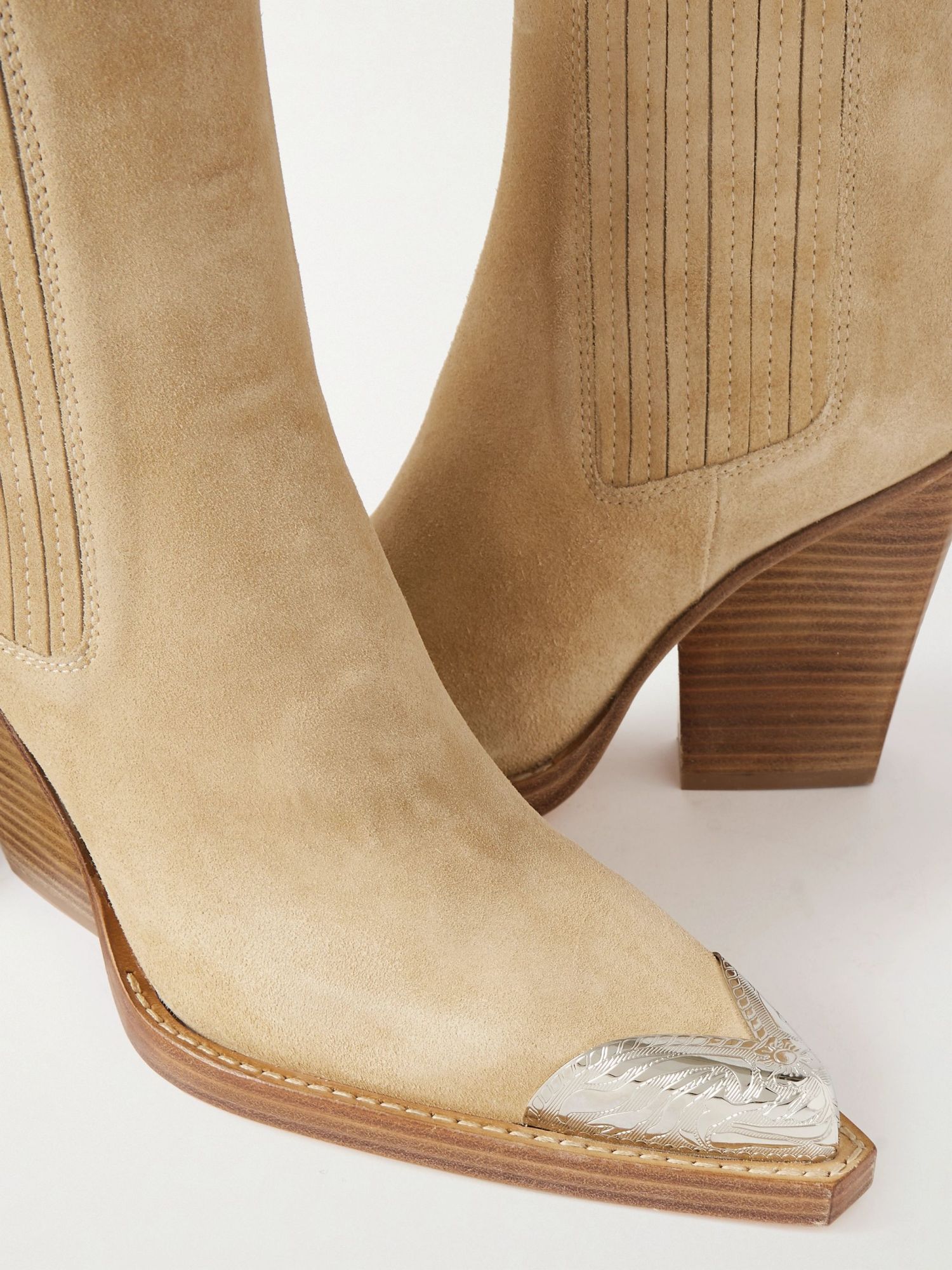 Shop Paris Texas Pointed Short Boots In Nude