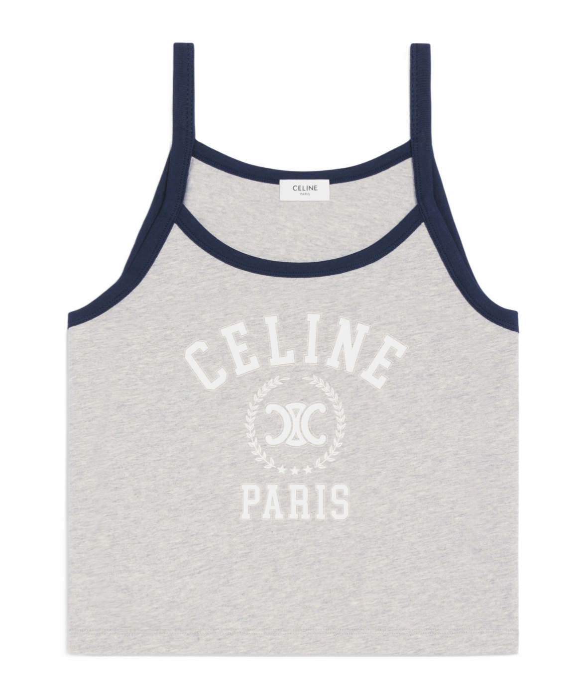Celine Tank Top In Cotton Jersey In Gray