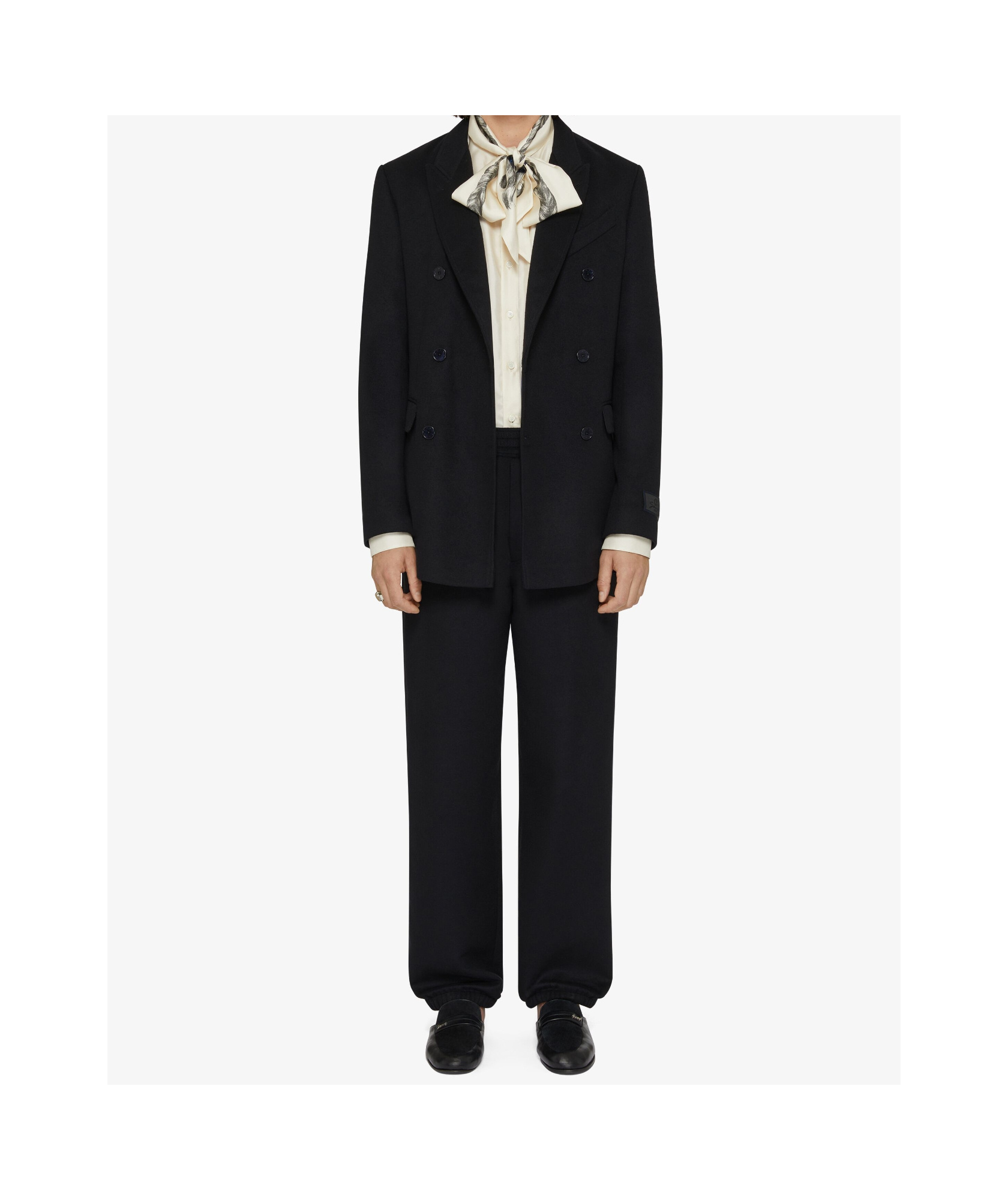 Givenchy Double-sided Wool Suit Coat In Black
