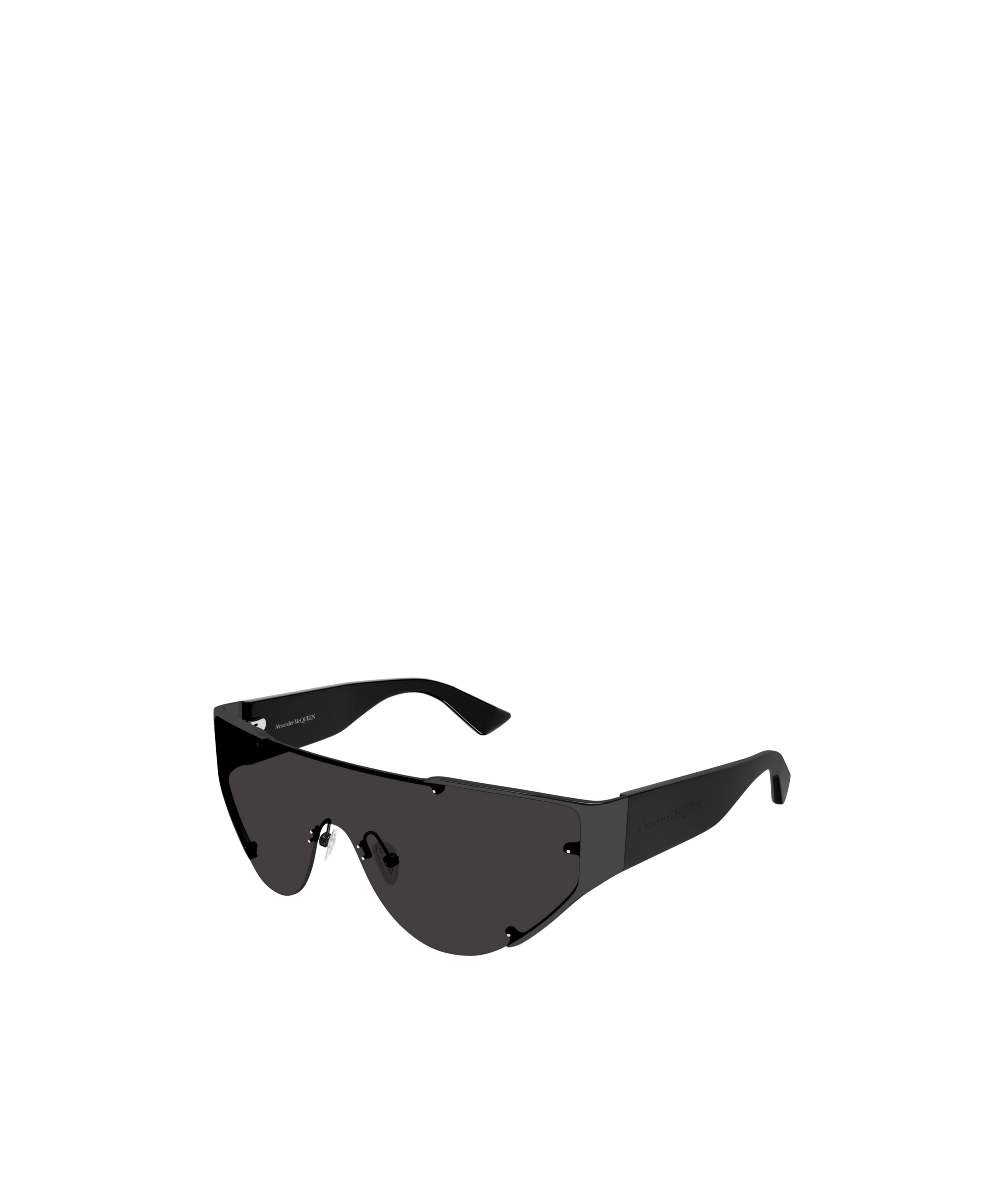 Alexander Mcqueen Amq The Grip Shield-frame Sunglasses In Black