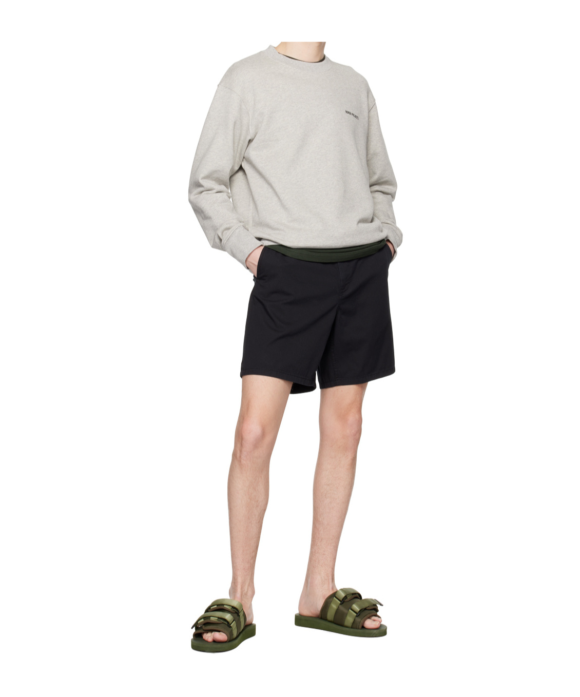 Norse Projects Logo Round-neck Sweater In White