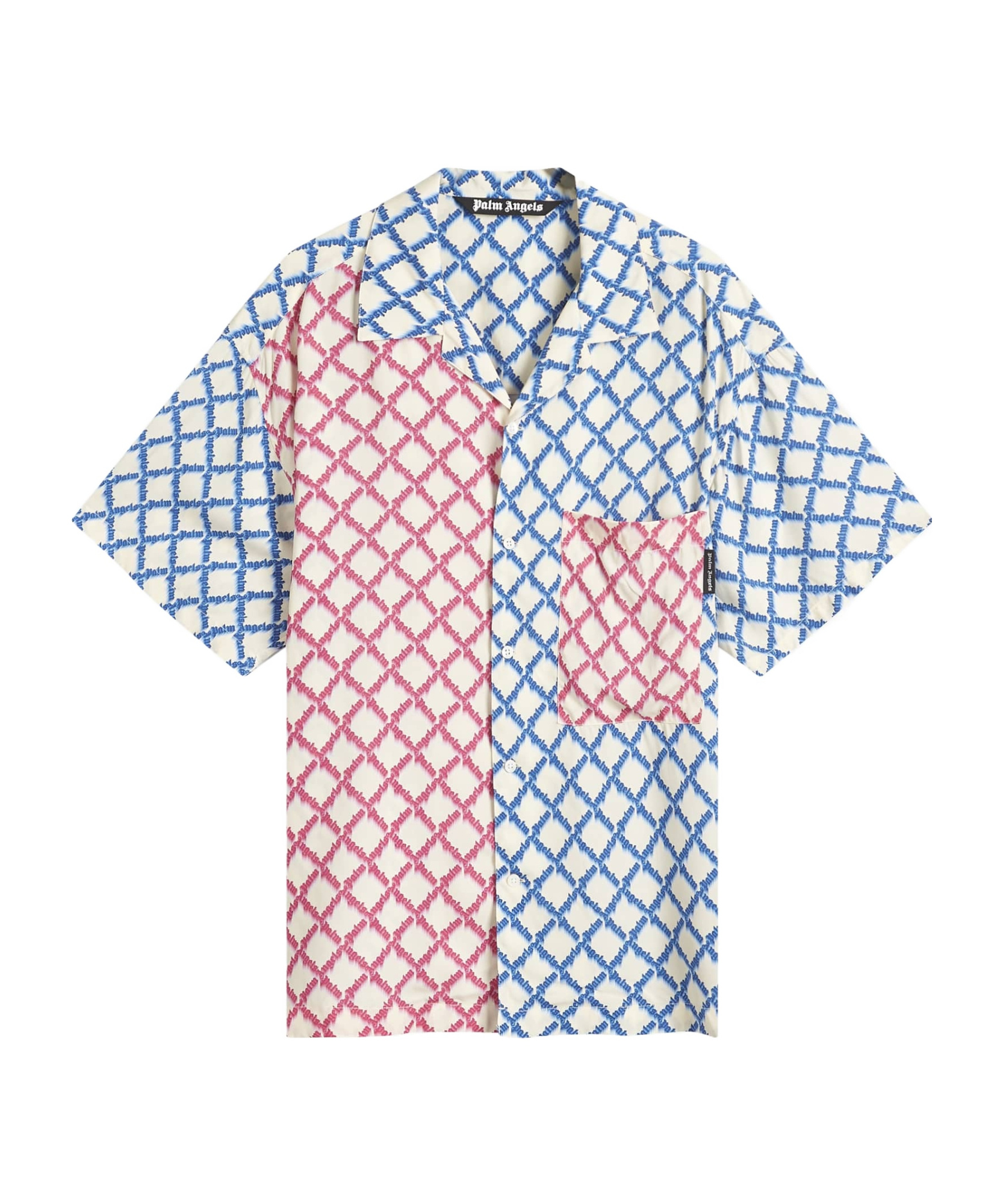 Palm Angels Short-sleeved Shirt In White