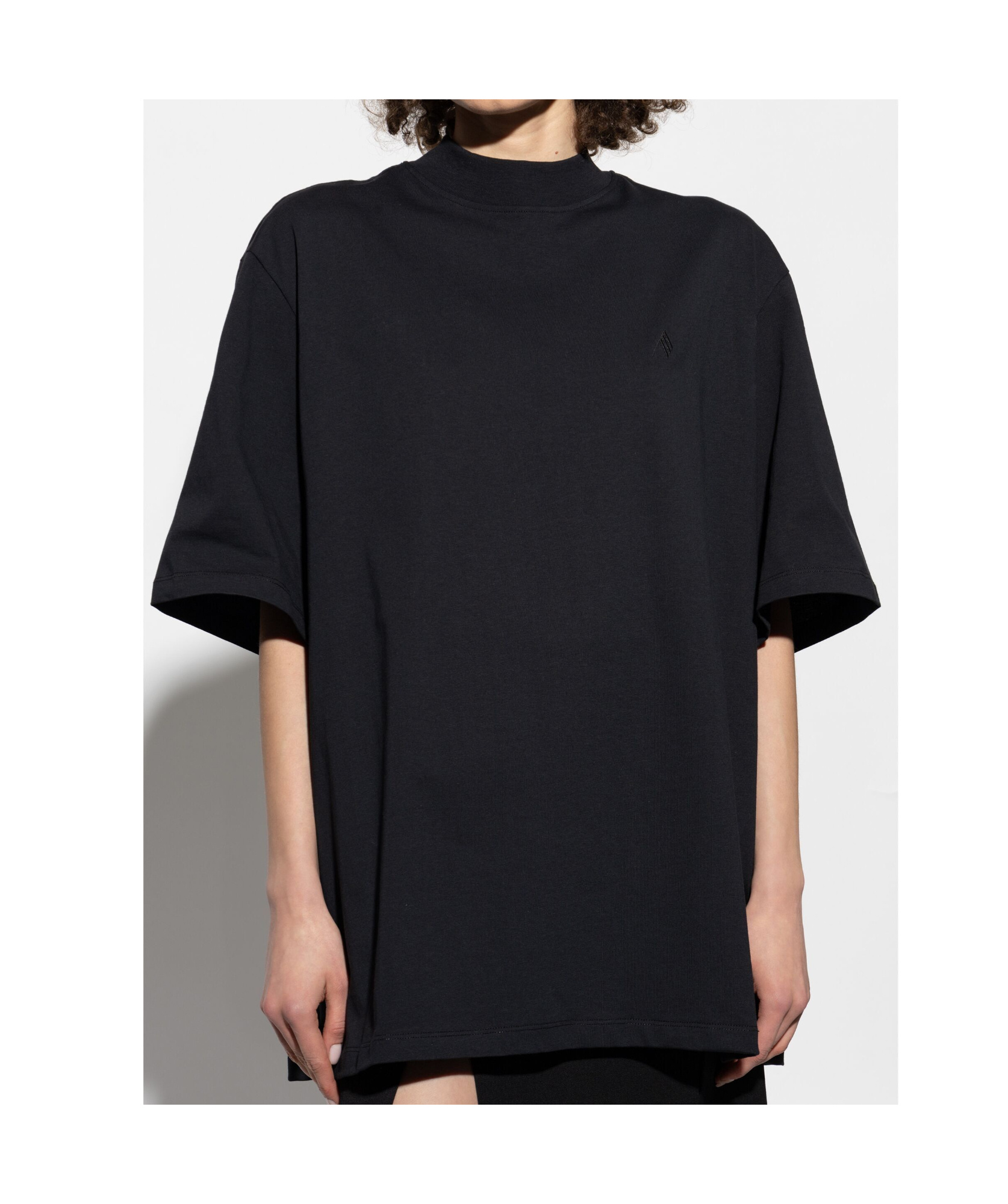 Attico T-shirt Black In Black