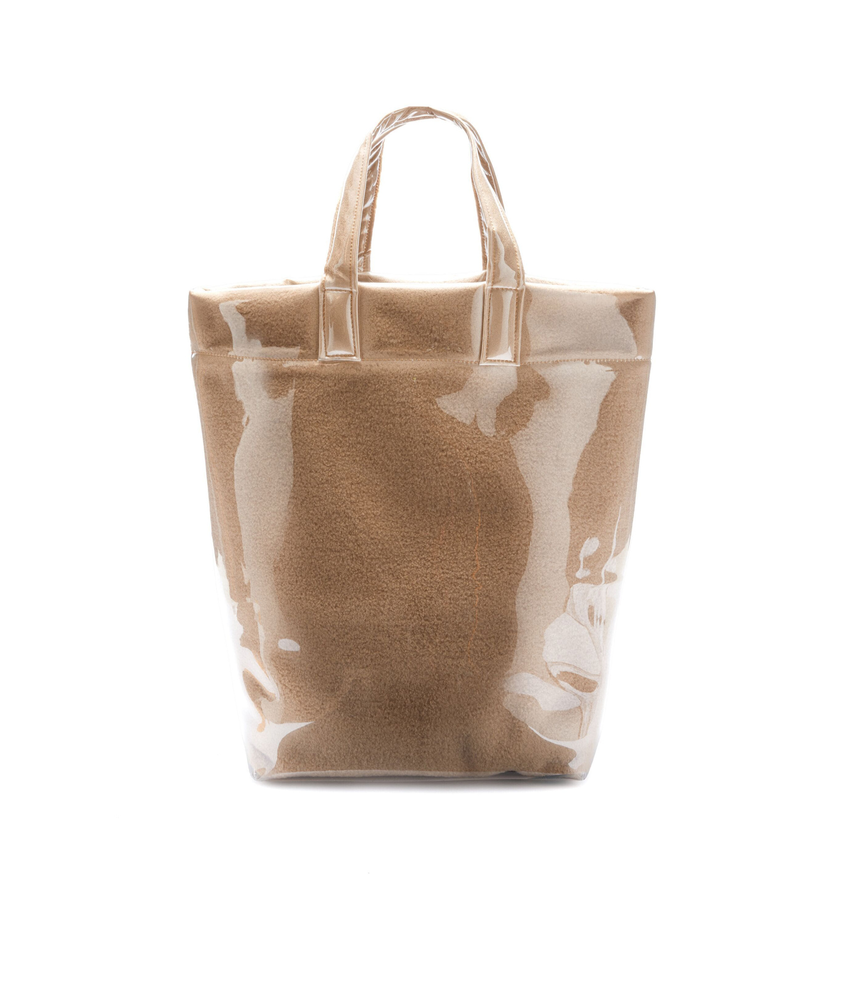 Palm Angels Bear In Mind Tote Bag In Nude