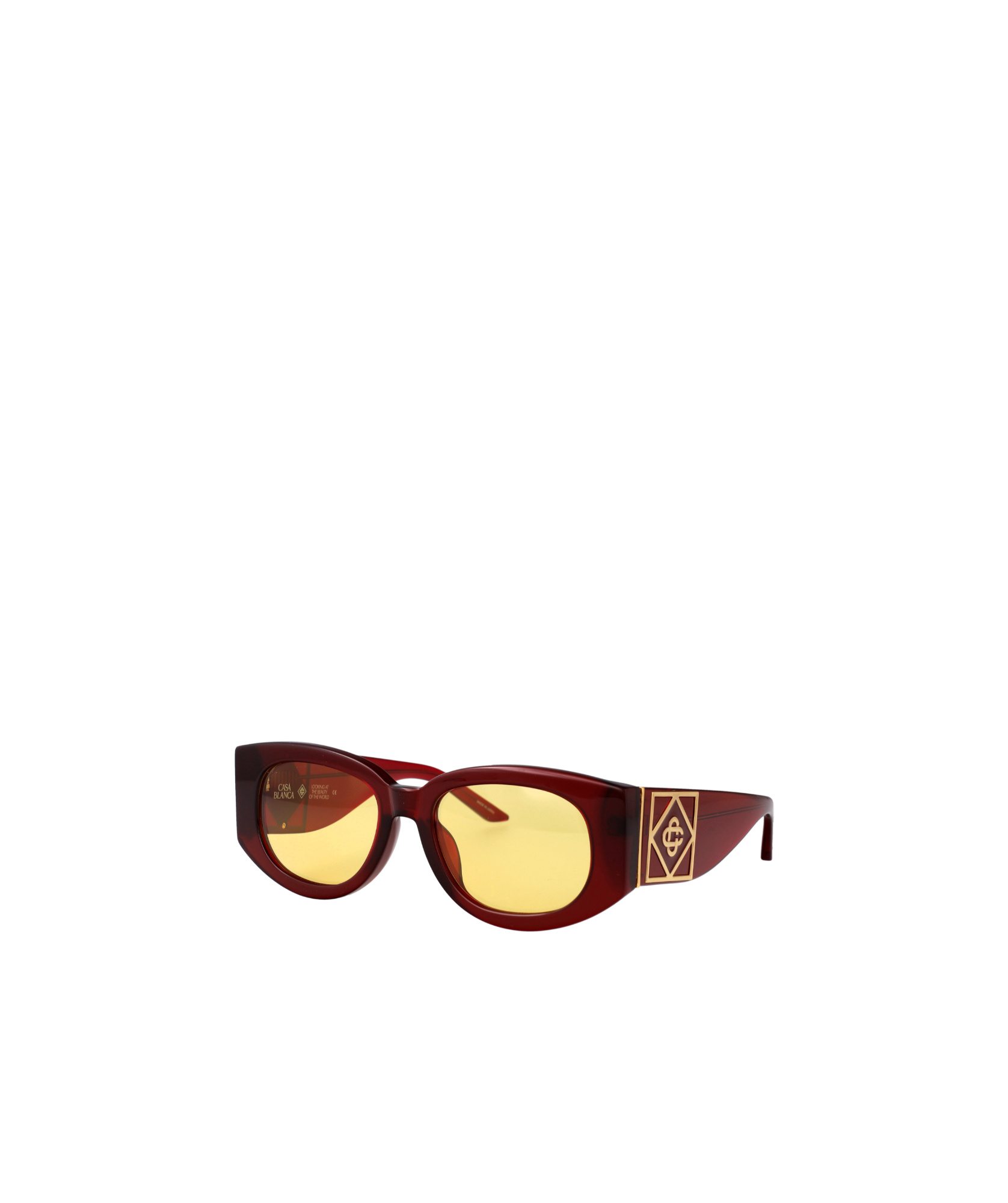 Casablanca Geometric Sunglasses In Red