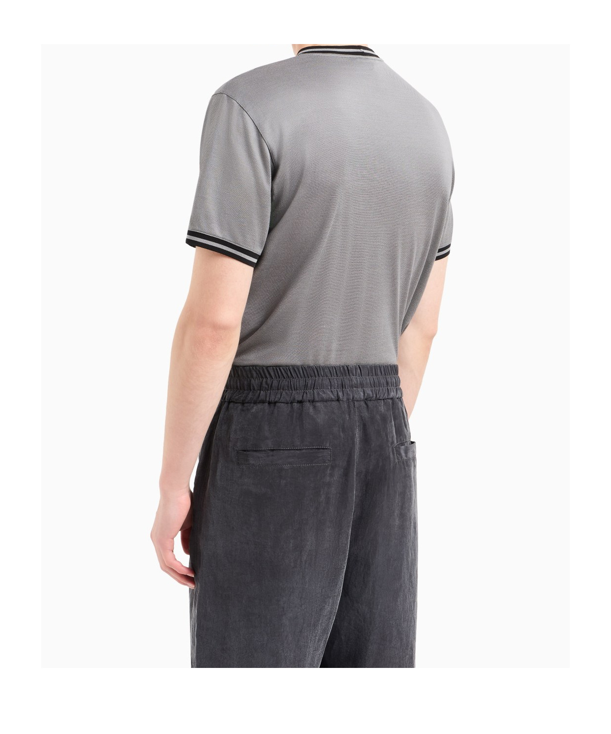 Giorgio Armani Short-sleeved T-shirt In Gray