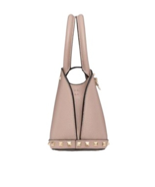 Valentino Garavani Women Small Leather Rockstud Handbag In Nude