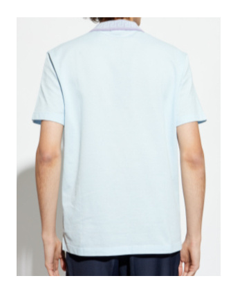 VERSACE VERSACE GRECA-COLLAR SHORT-SLEEVED POLO SHIRT