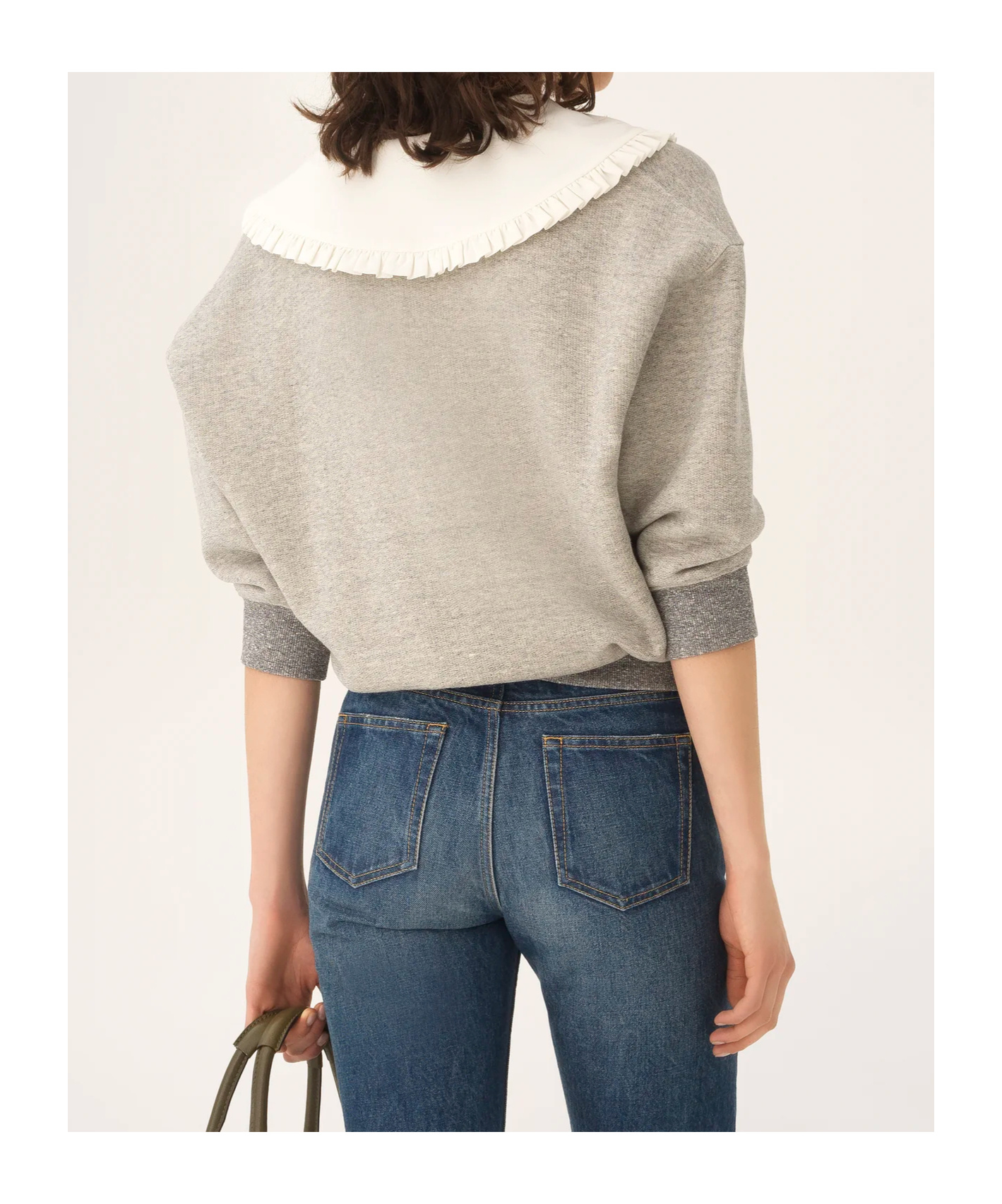 Chloé Cotton-blend French Terry Sweatshirt In Brown