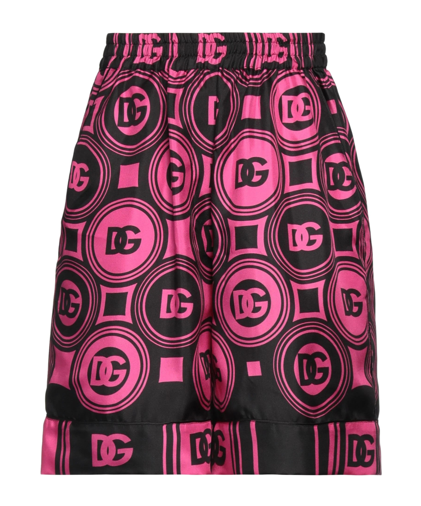 Dolce & Gabbana Printed Shorts In Black