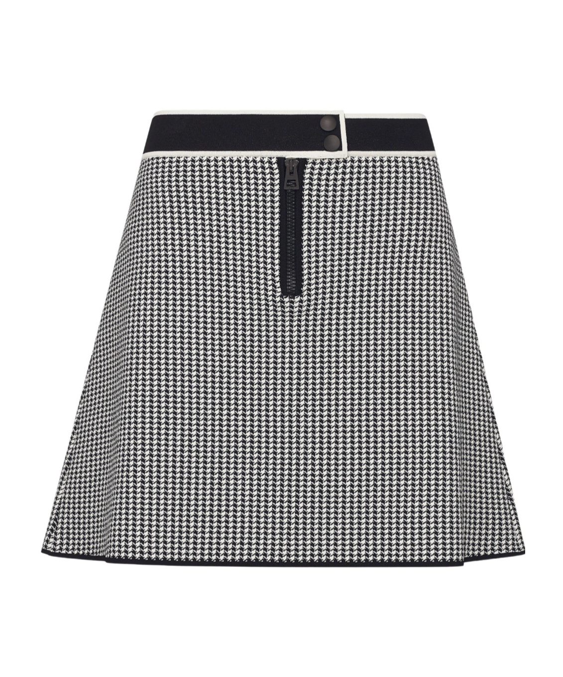 Dior Houndstooth Mini Skirt In Gray