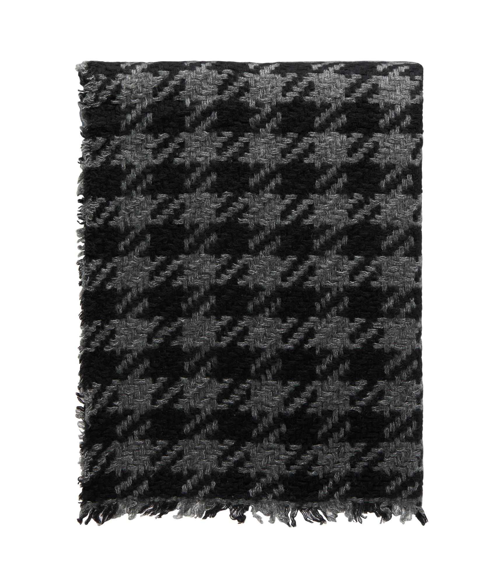 Faliero Sarti Pull Pied-de-poule Print Scarf In Geometric Multi In Black