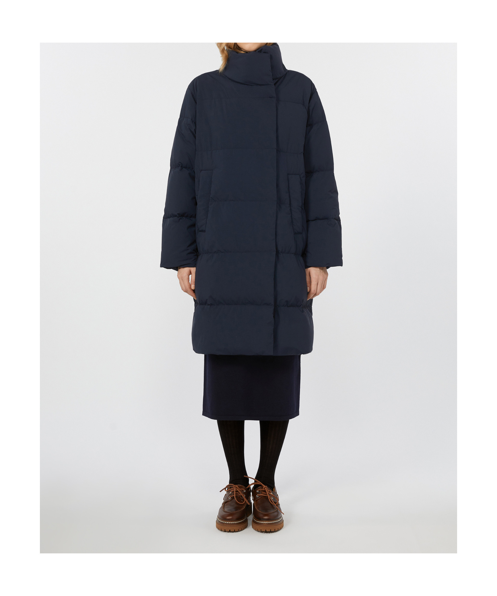 Weekend Max Mara Water-repellent Down Jacket In Blue