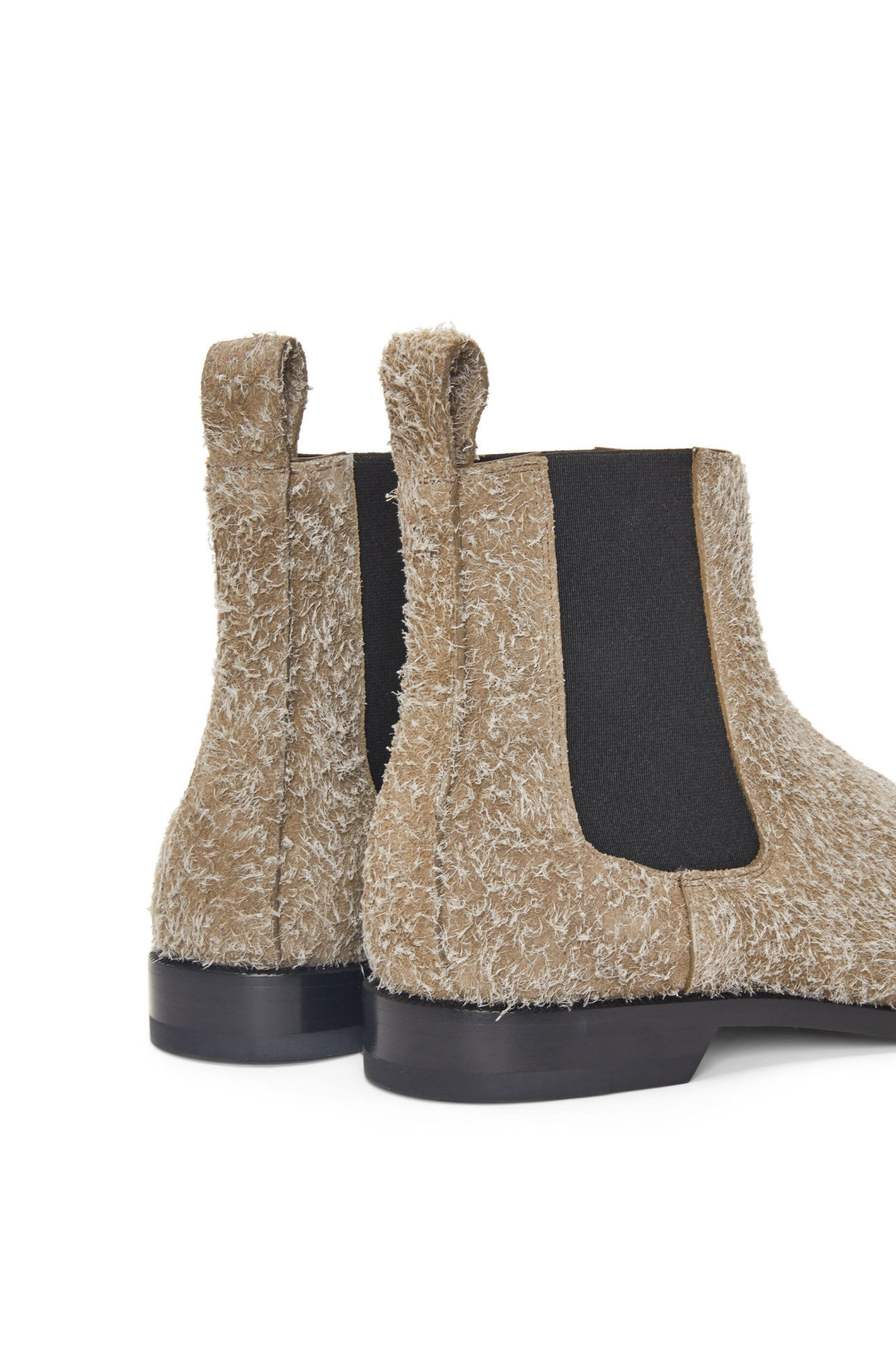 Loewe Brushed Suede Campo Chelsea Boots In Brown