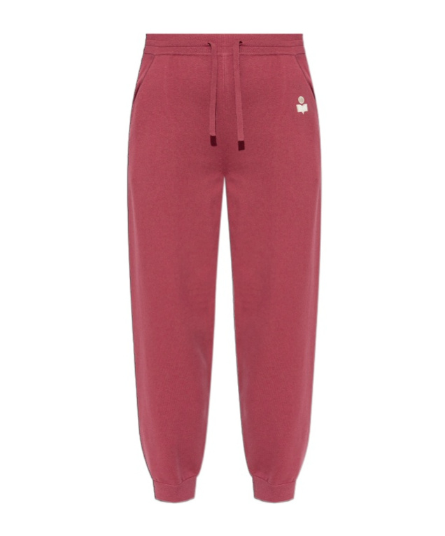Isabel Marant Étoile Elastic Waist Sweatpants In Red