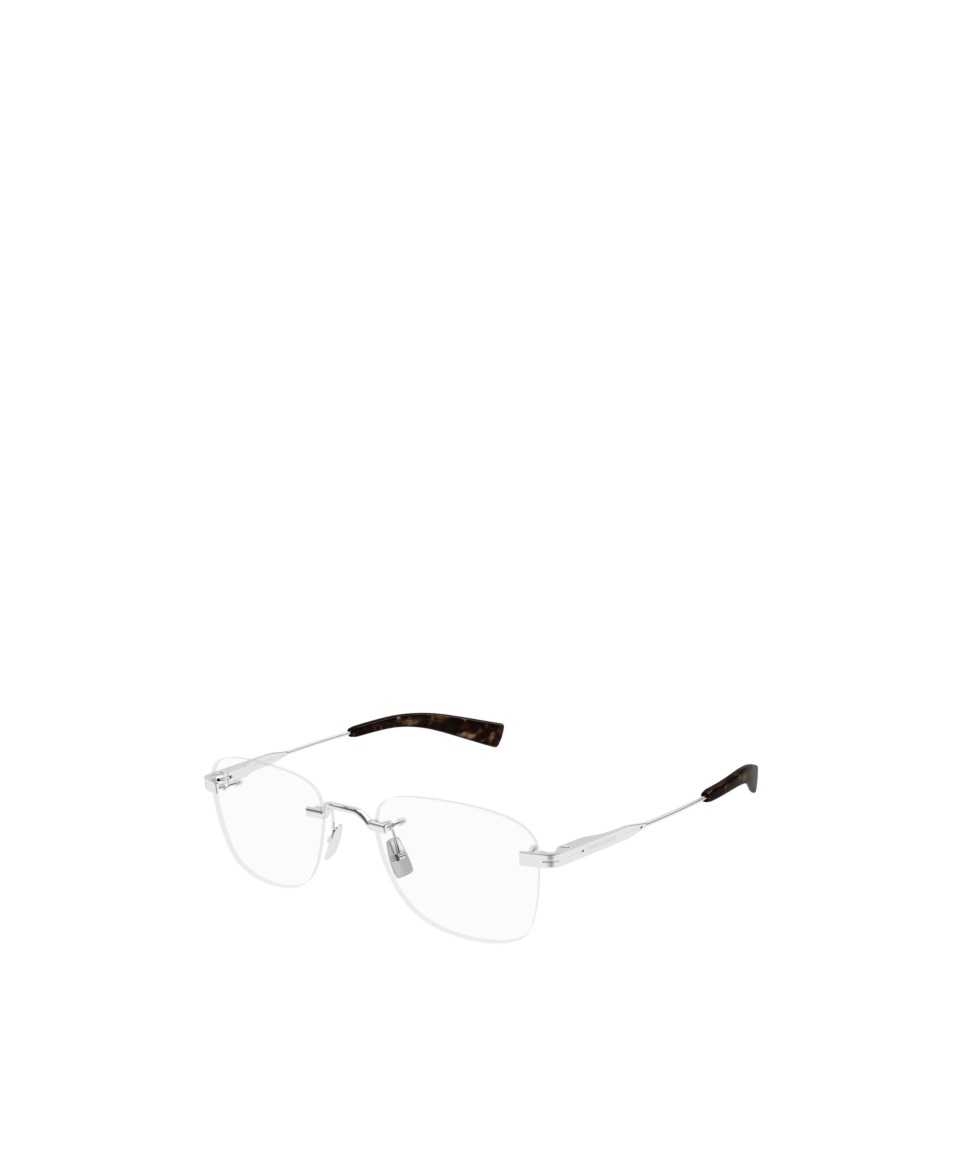Saint Laurent Logo Flat Mirror In White