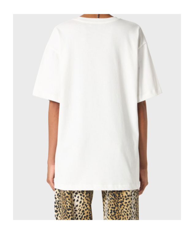 Blumarine Rhinestone-embellished Butterfly-motif T-shirt In White