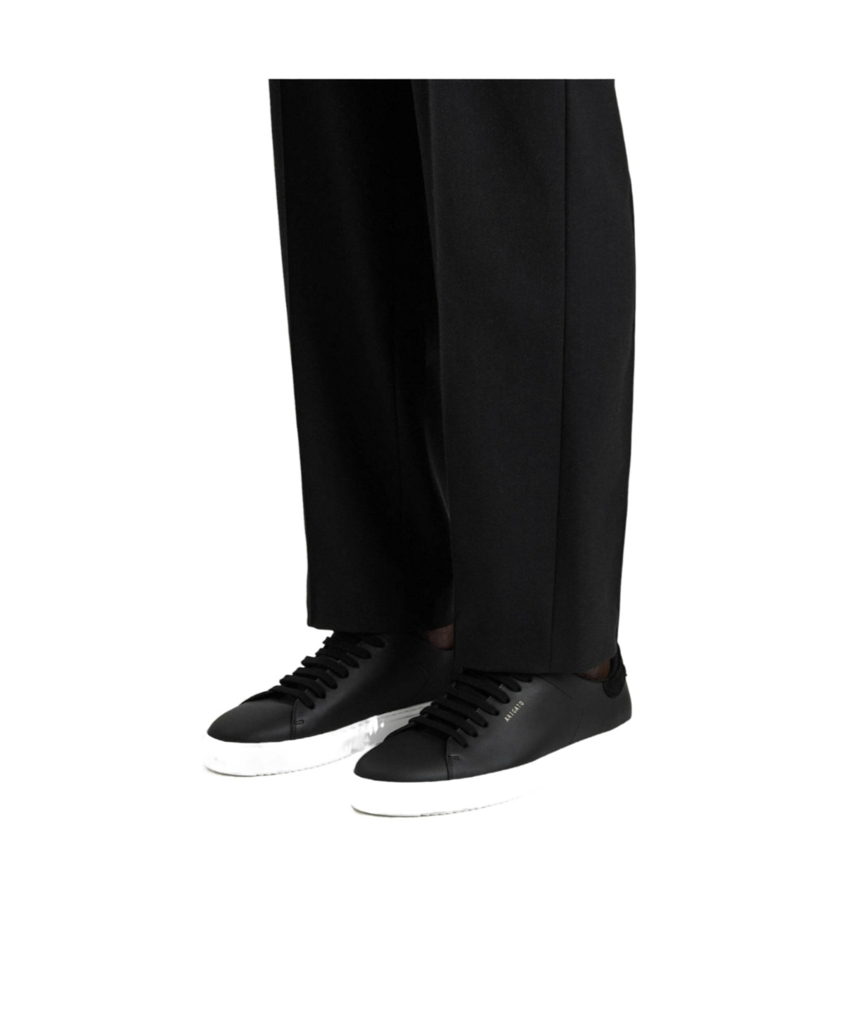 Axel Arigato Clean 90 Smooth Leather Sneakers In Black