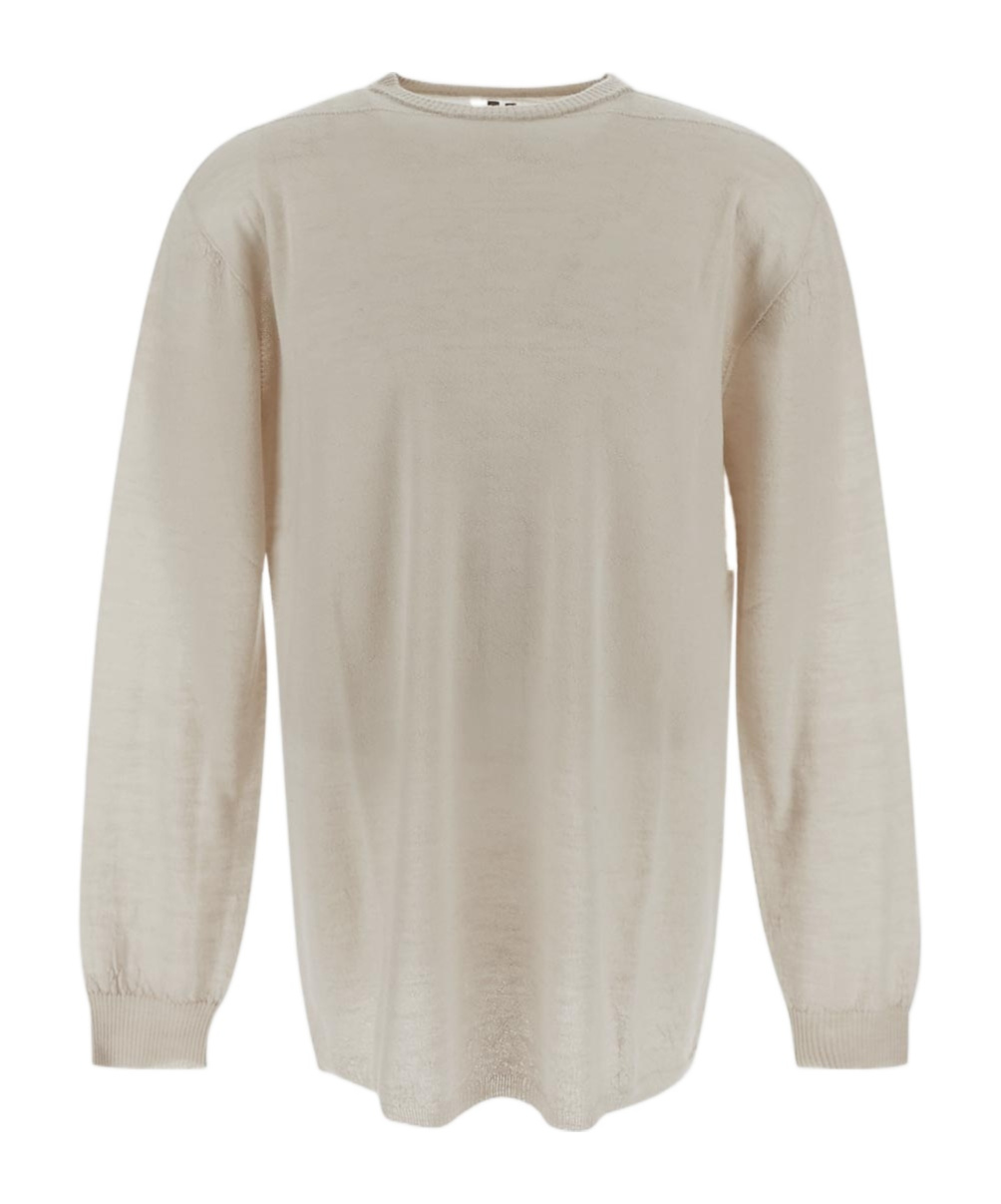 Rick Owens Oversized Level Sweater In Nude