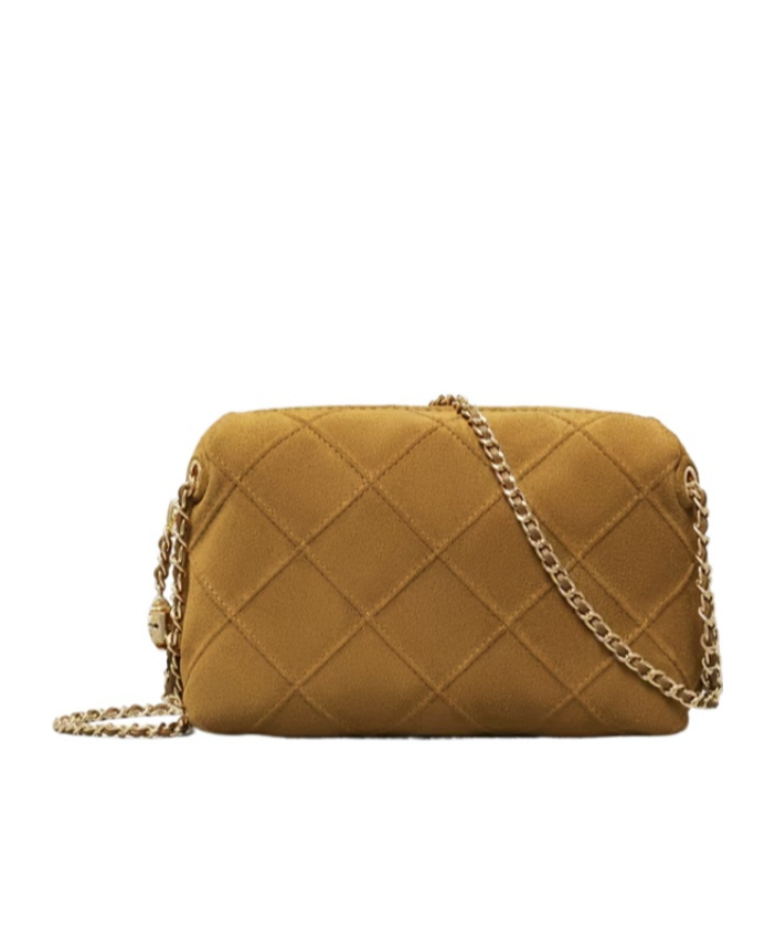 Tory Burch Fleming Suede Soft Crossbody Bag In Brown