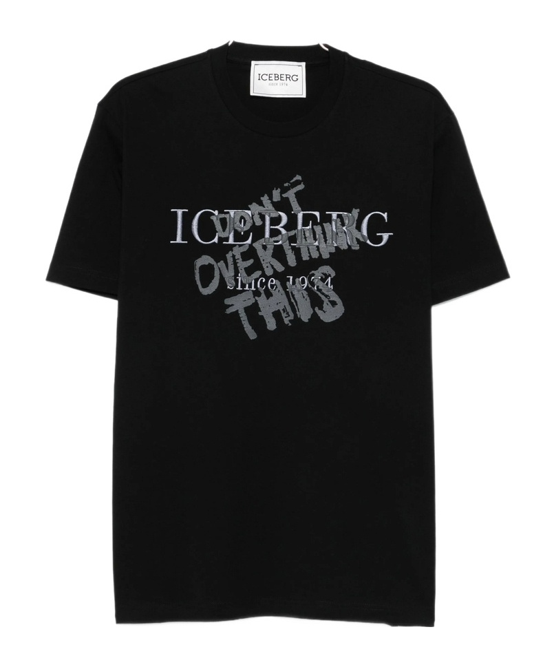 Iceberg Round Neck Logo T-shirt In Black