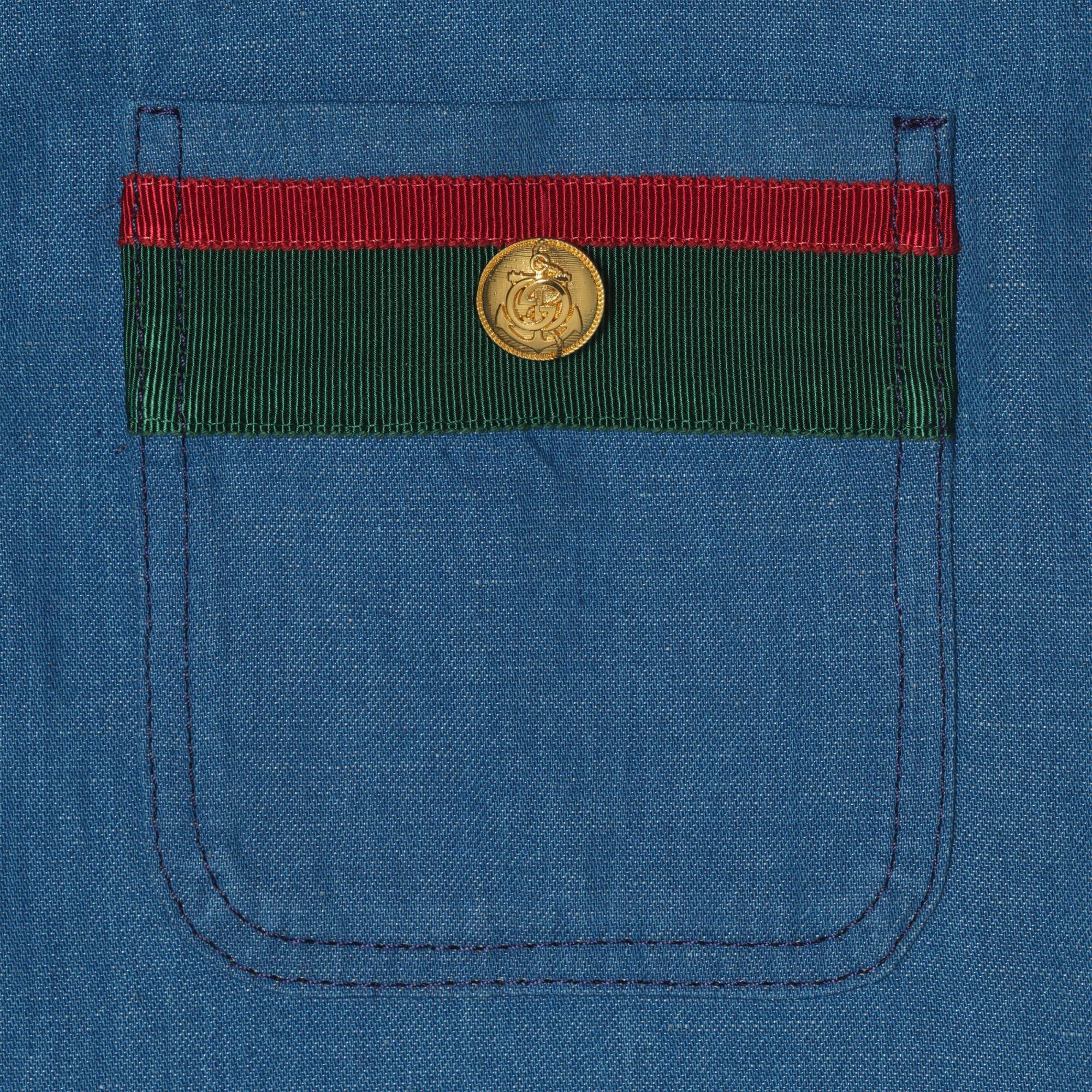 GUCCI FOUR-POCKET DENIM DRESS