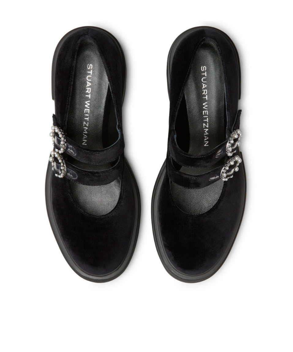 Shop Stuart Weitzman Leighton Mary Jane Pumps In Black