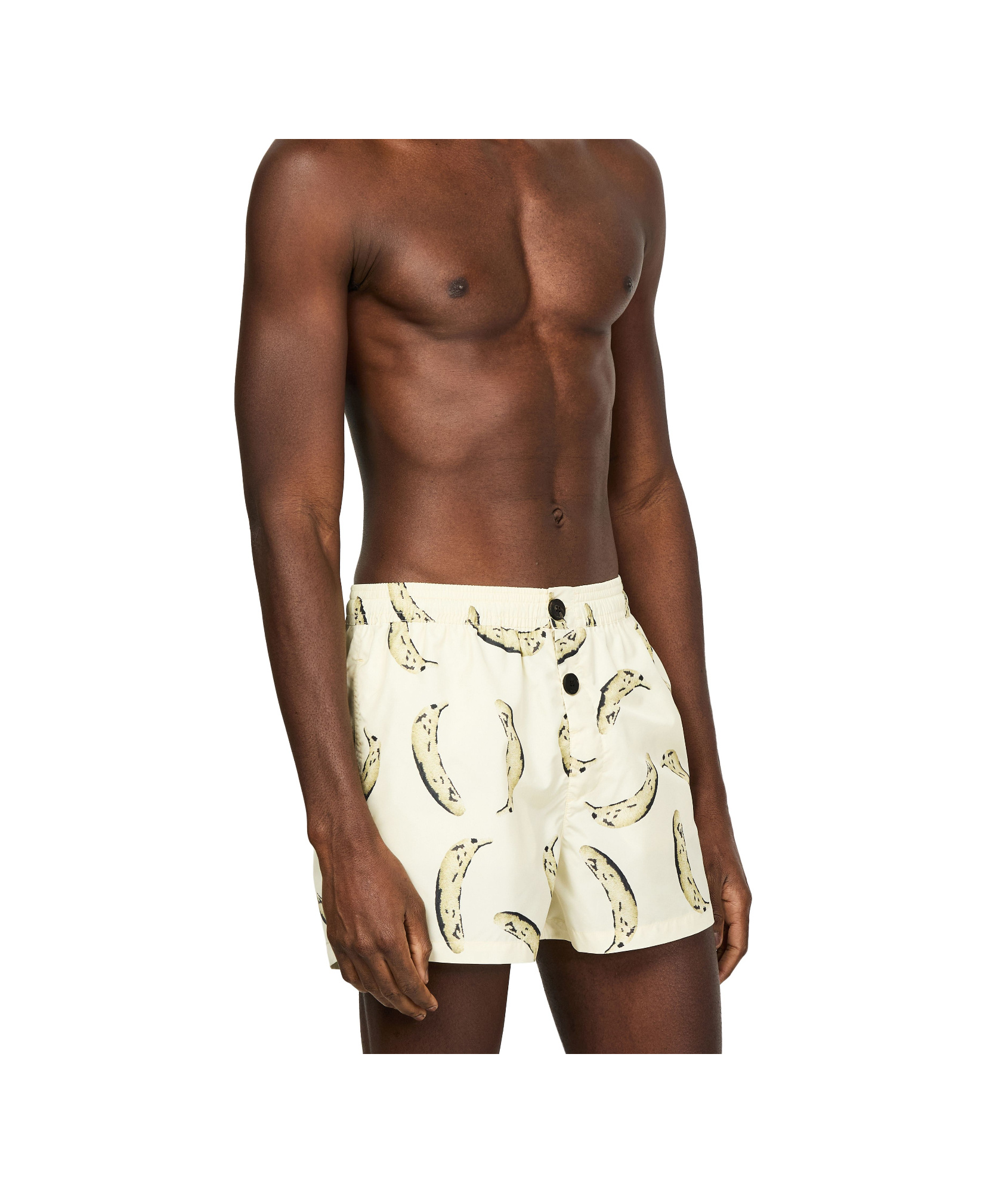 Shop Jacquemus Puntini Swimming Trunks