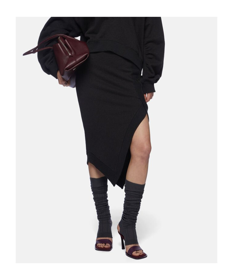 Attico Slit Skirt In Black