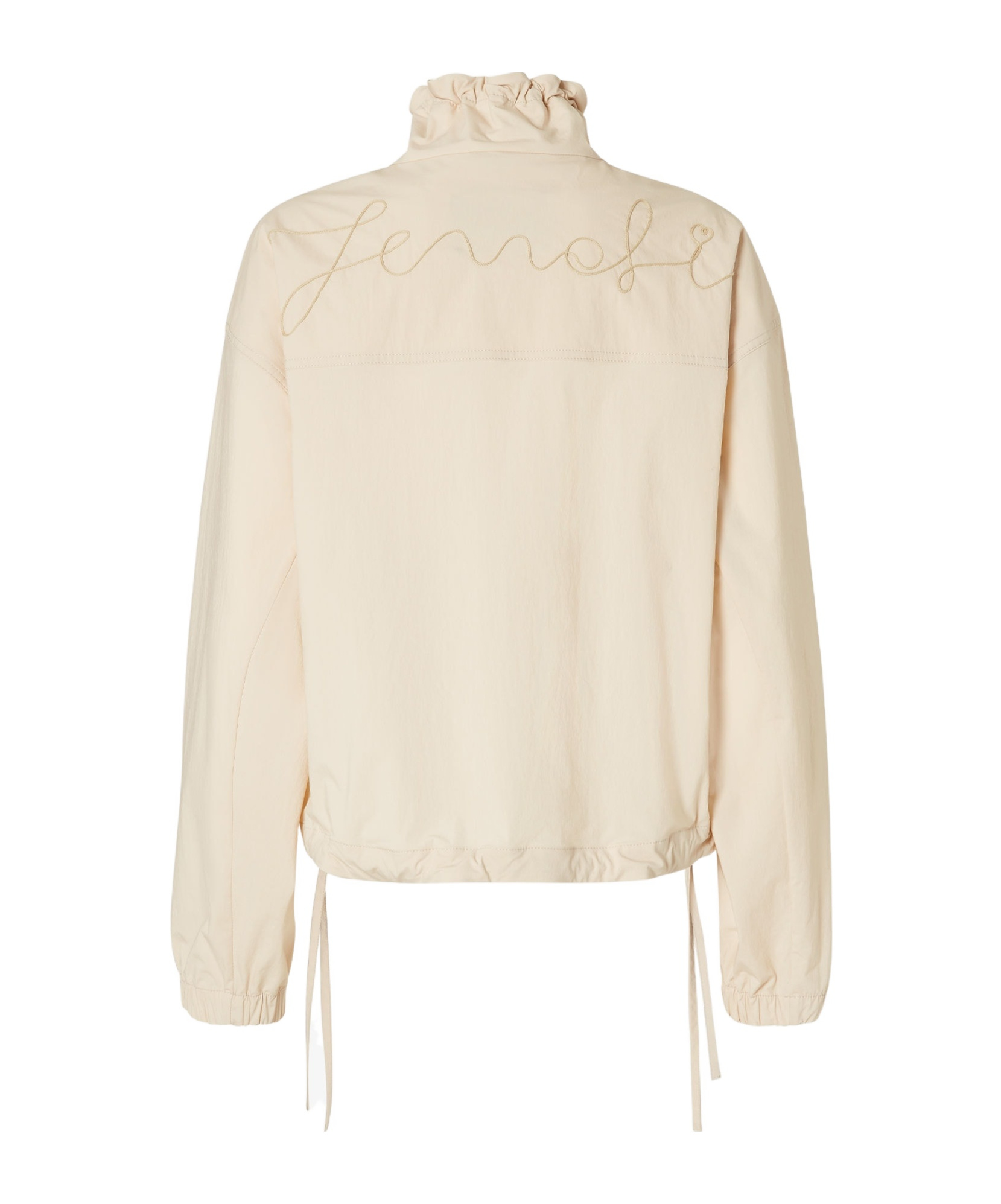 Fendi Windbreaker In Beige Technical Cotton