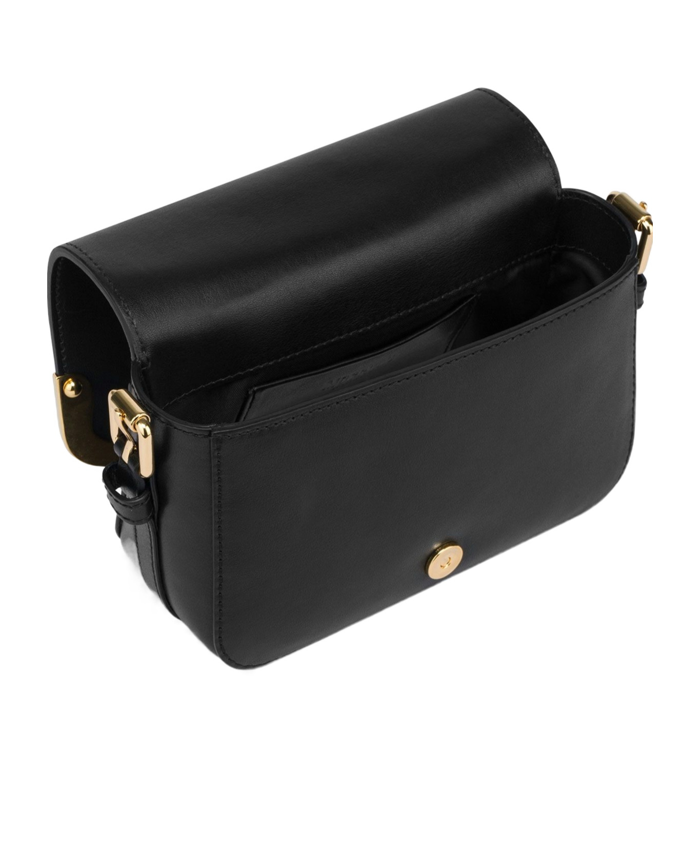 MOSCHINO METAL CORNER SHOULDER BAG 