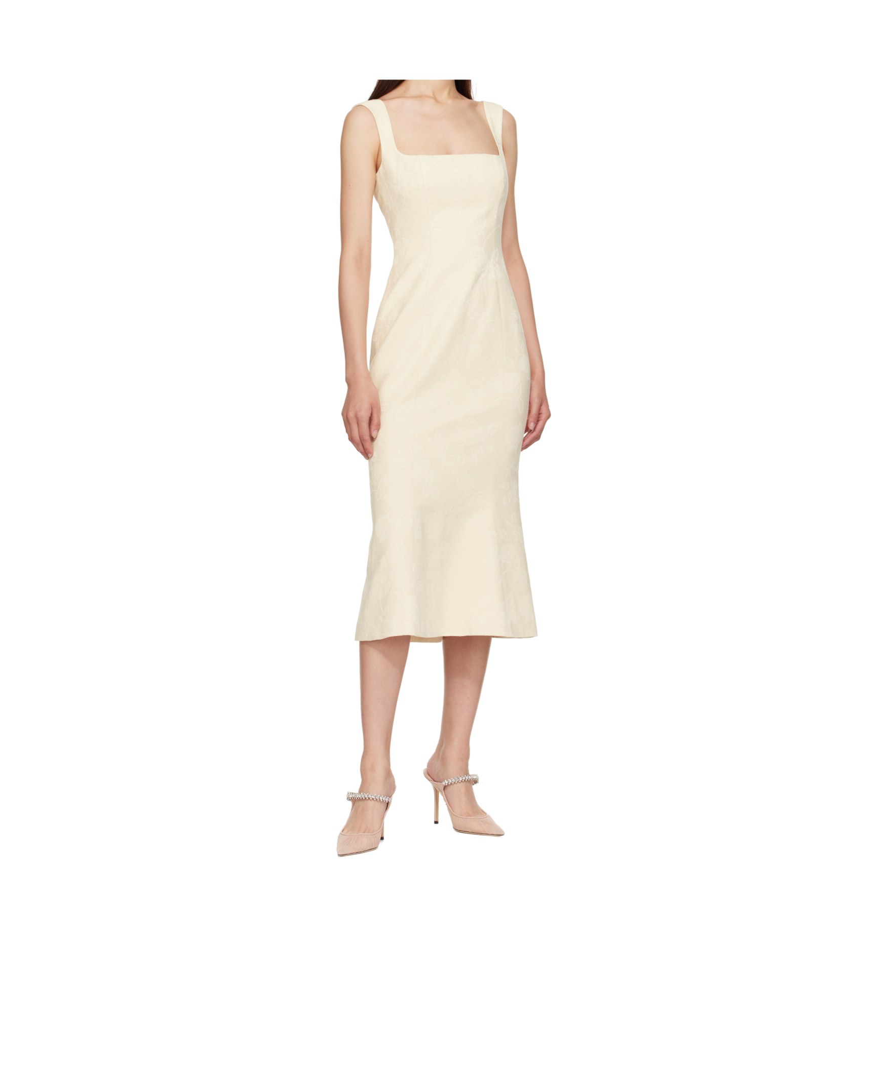 Jimmy Choo Bing 100 Mules In Nude