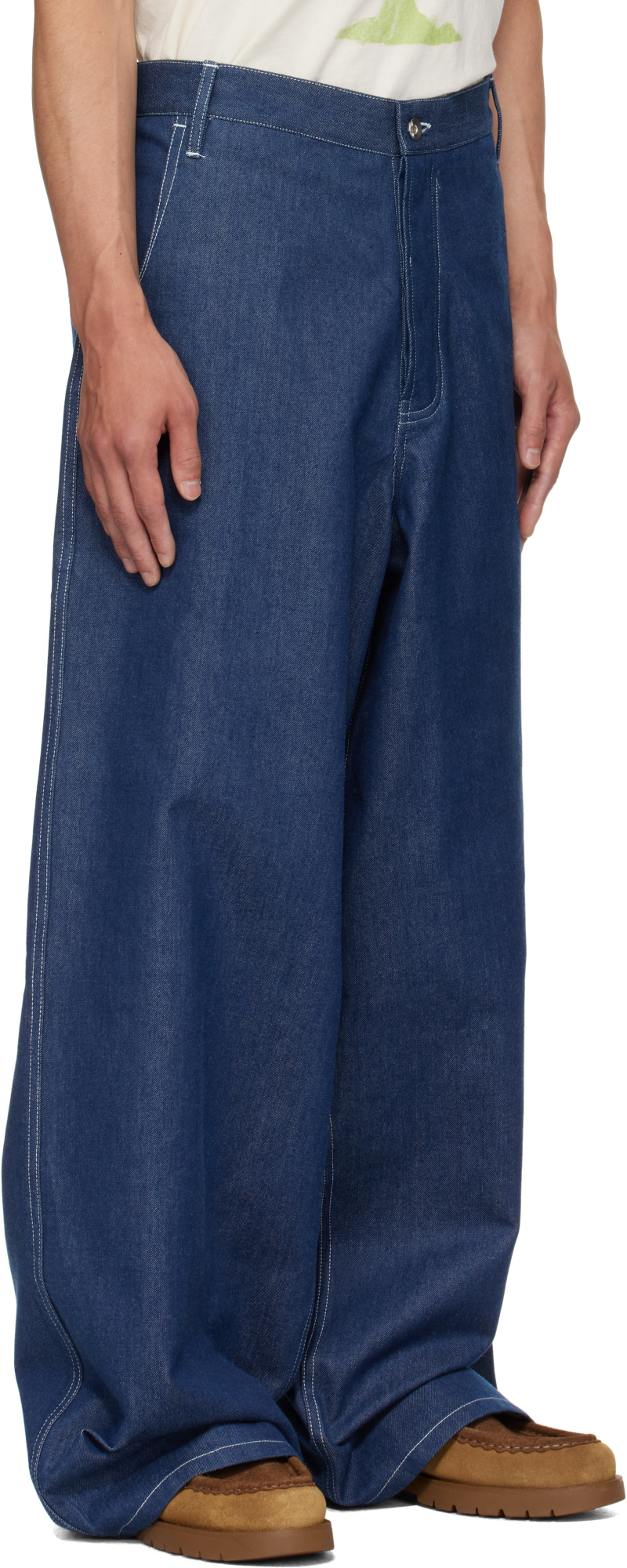 Story Mfg. Multi-pocket Jeans In Blue