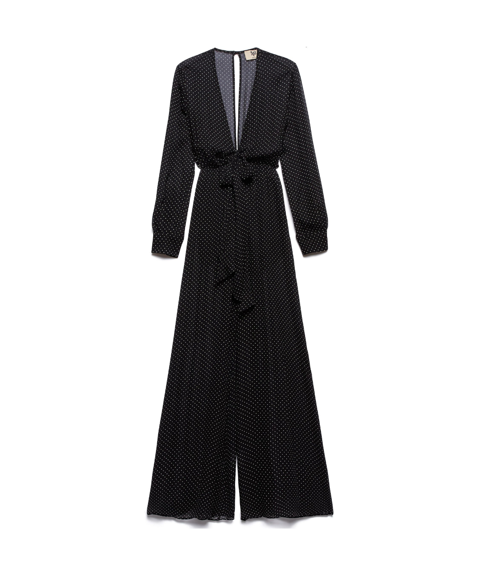 Shop Aniye By Lily Polka-dot Jumpsuit In Black