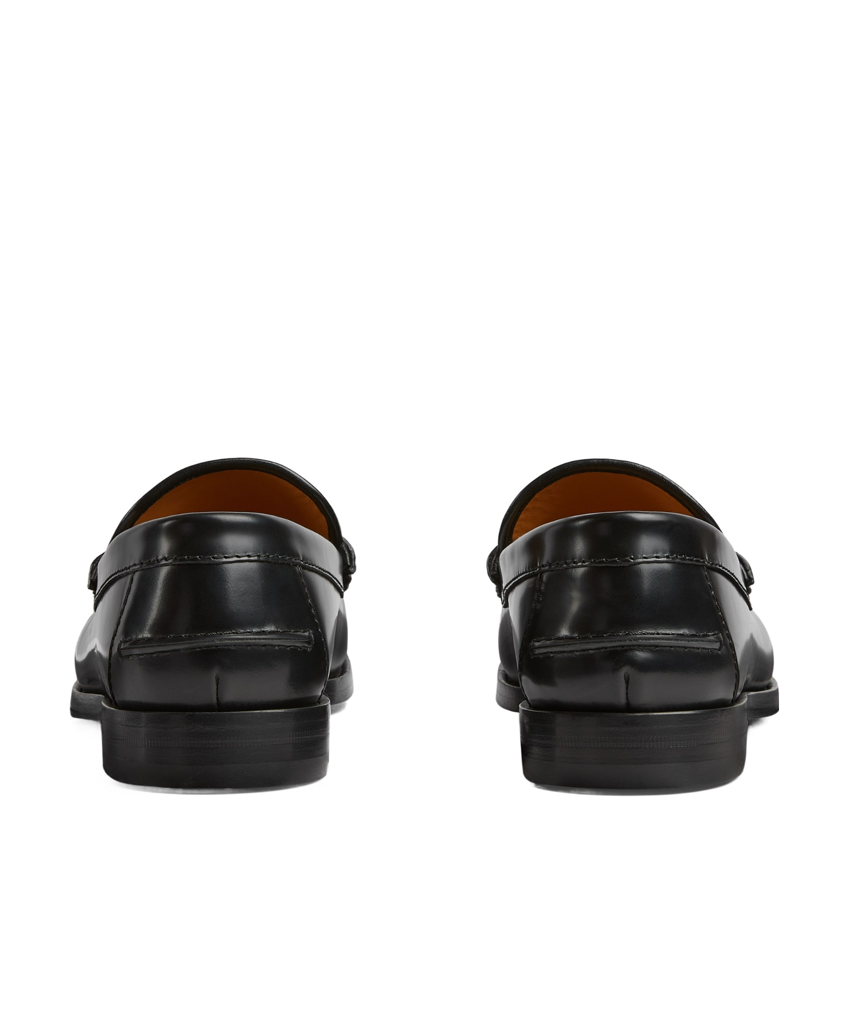 Gucci Horsebit Detail Leather Loafers In Black