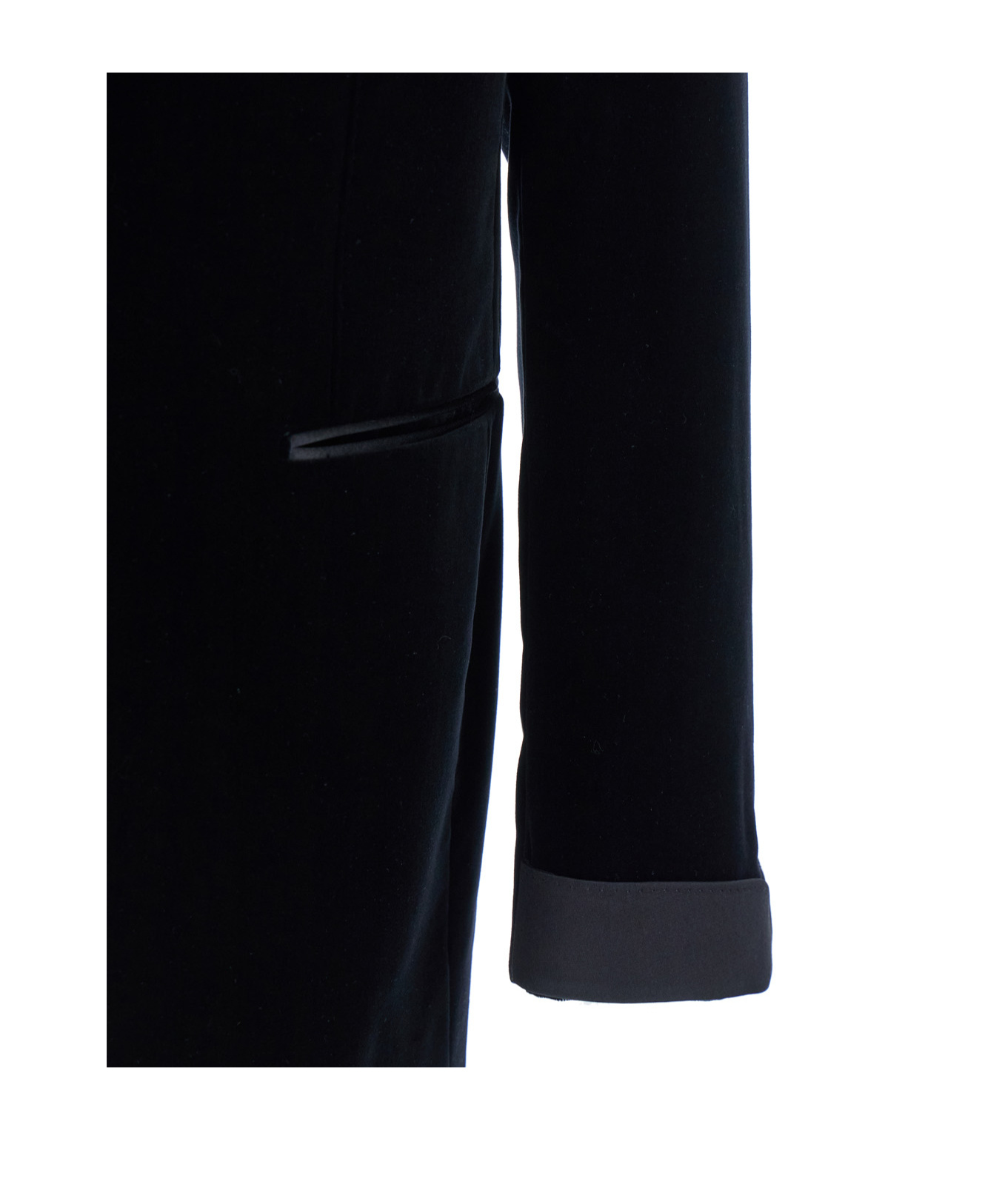 Tom Ford Shelton Tuxedo Jacket In Velluto Con Collo In Raso In Black
