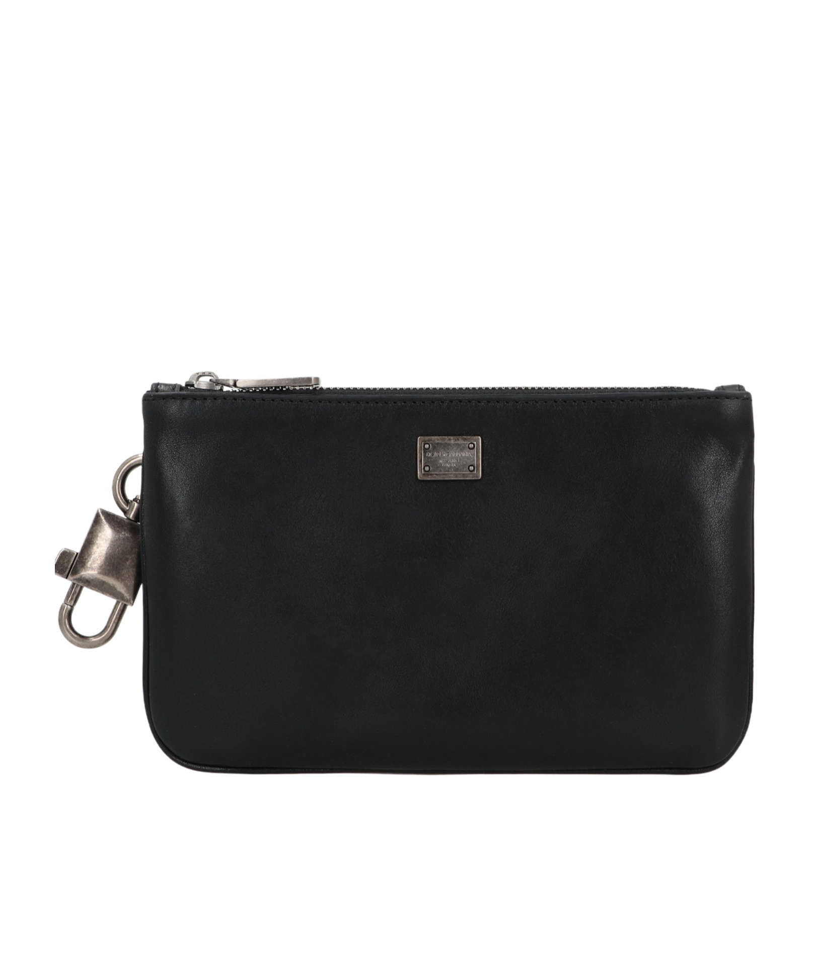 Dolce & Gabbana Padlock-charm Wash Bag In Black